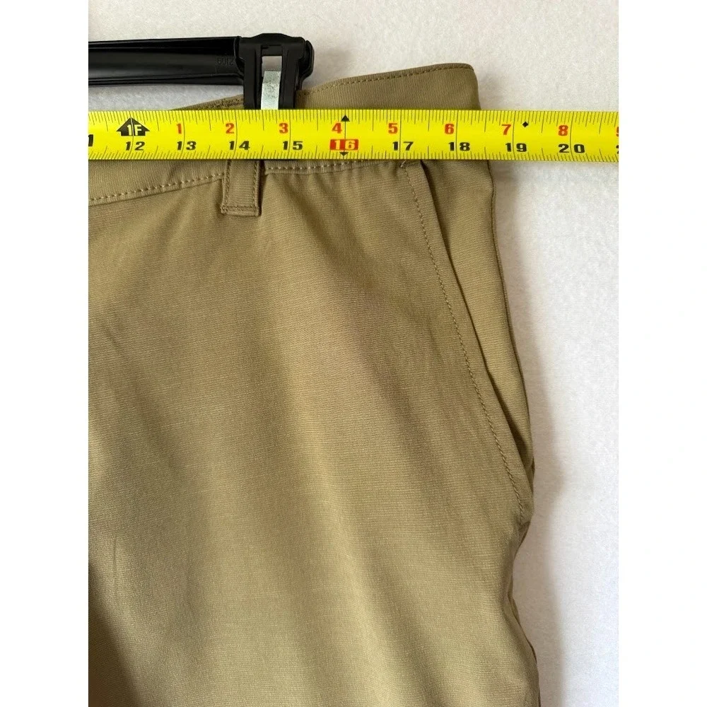 Banana Republic Shorts Men 40 Beige Performance Chino Stretch Elastic Waist